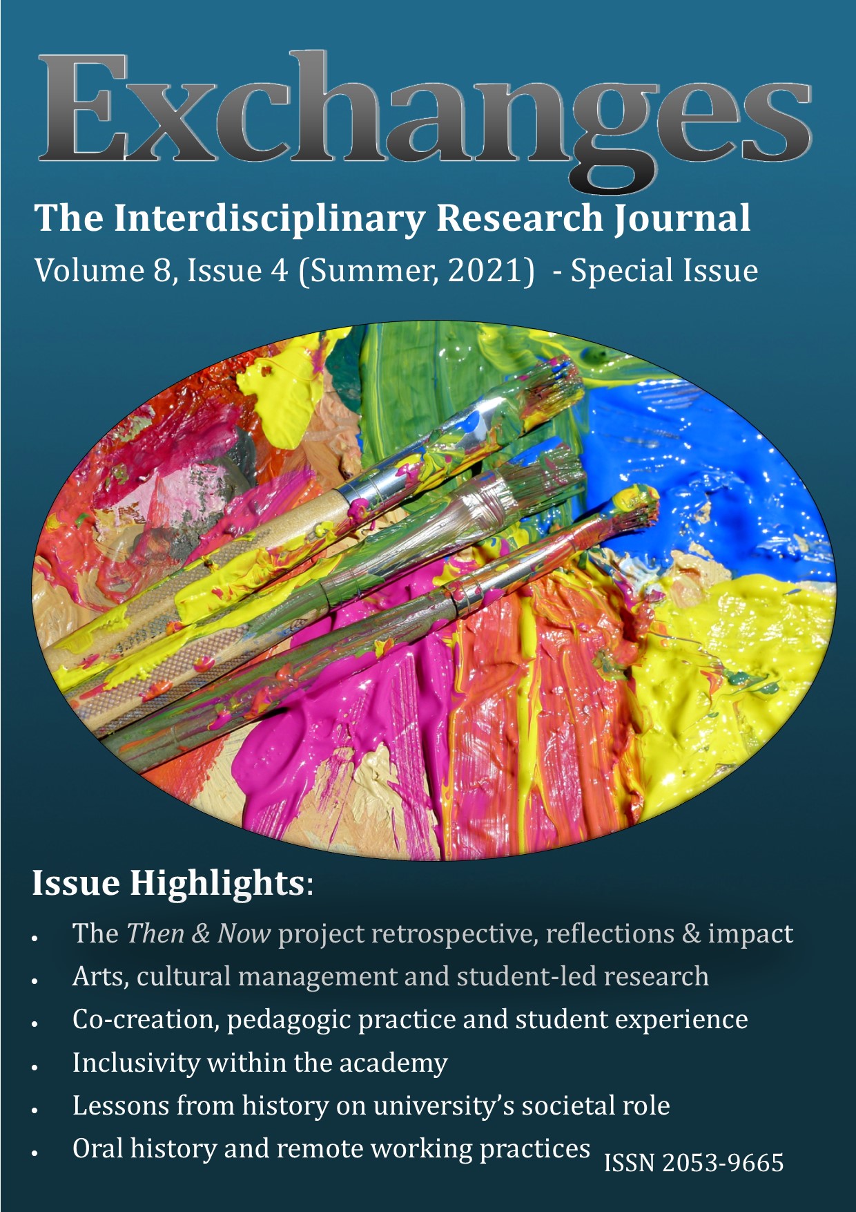 Cover for volume 8 number 4 of the Exchanges journal