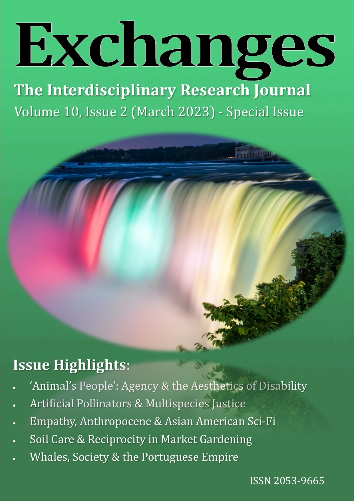 Cover of the Exchanges Journal, Vol 10, Issue 2