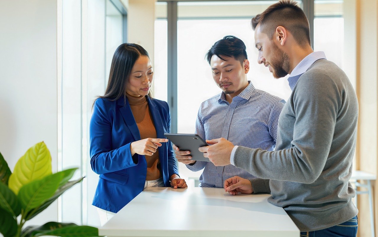 AI Generated: A group of people discuss and consider a problem together.